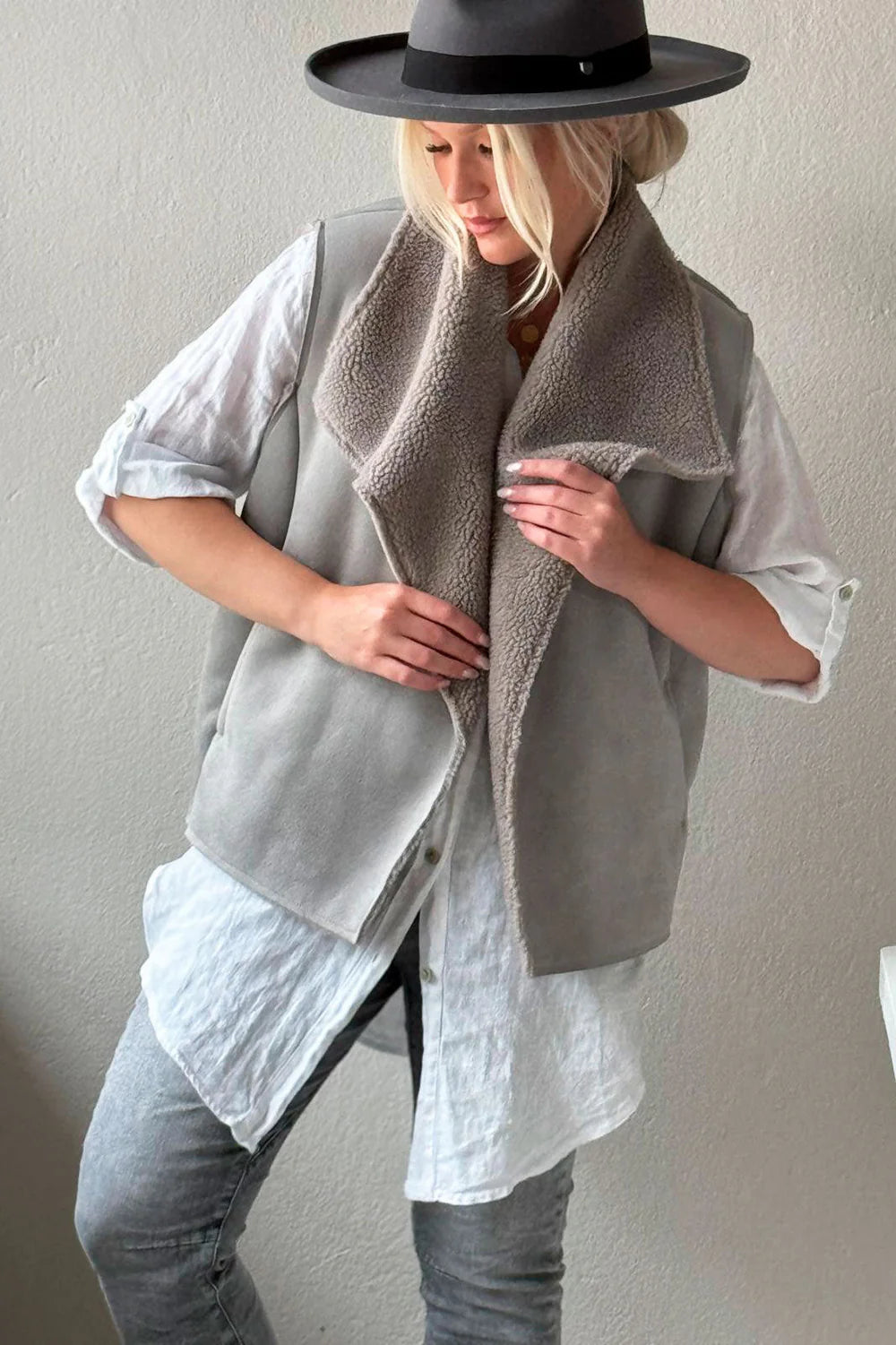 MILLY - lange Leinenbluse