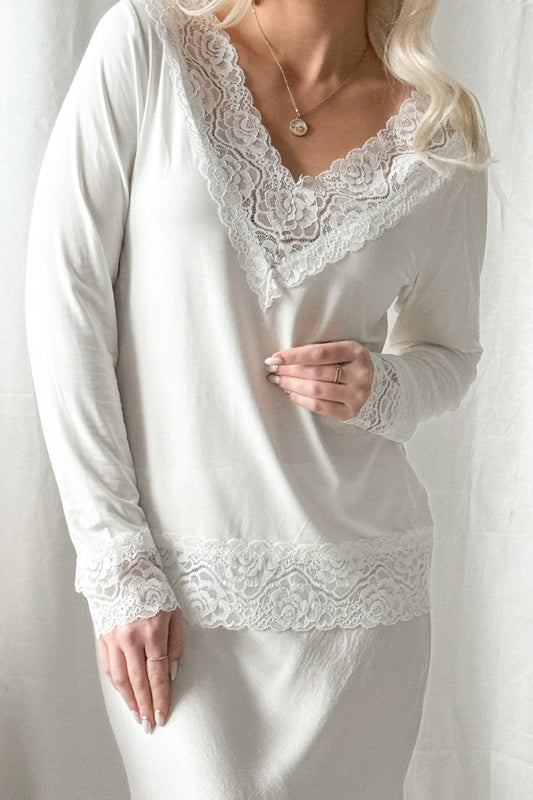 ByPias Sleeveless Bamboo Shirt ALORA - White