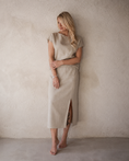 Carica l'immagine nel visualizzatore della galleria, Gonna in lino VANESSA
