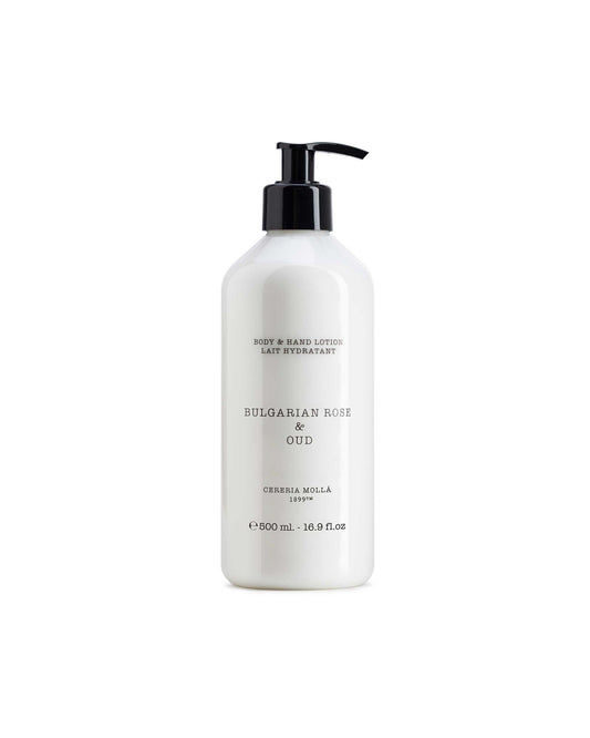 Cereria Molla Hand & Body Lotion Bulgarian Rose and Oud 500ml Pumpflasche