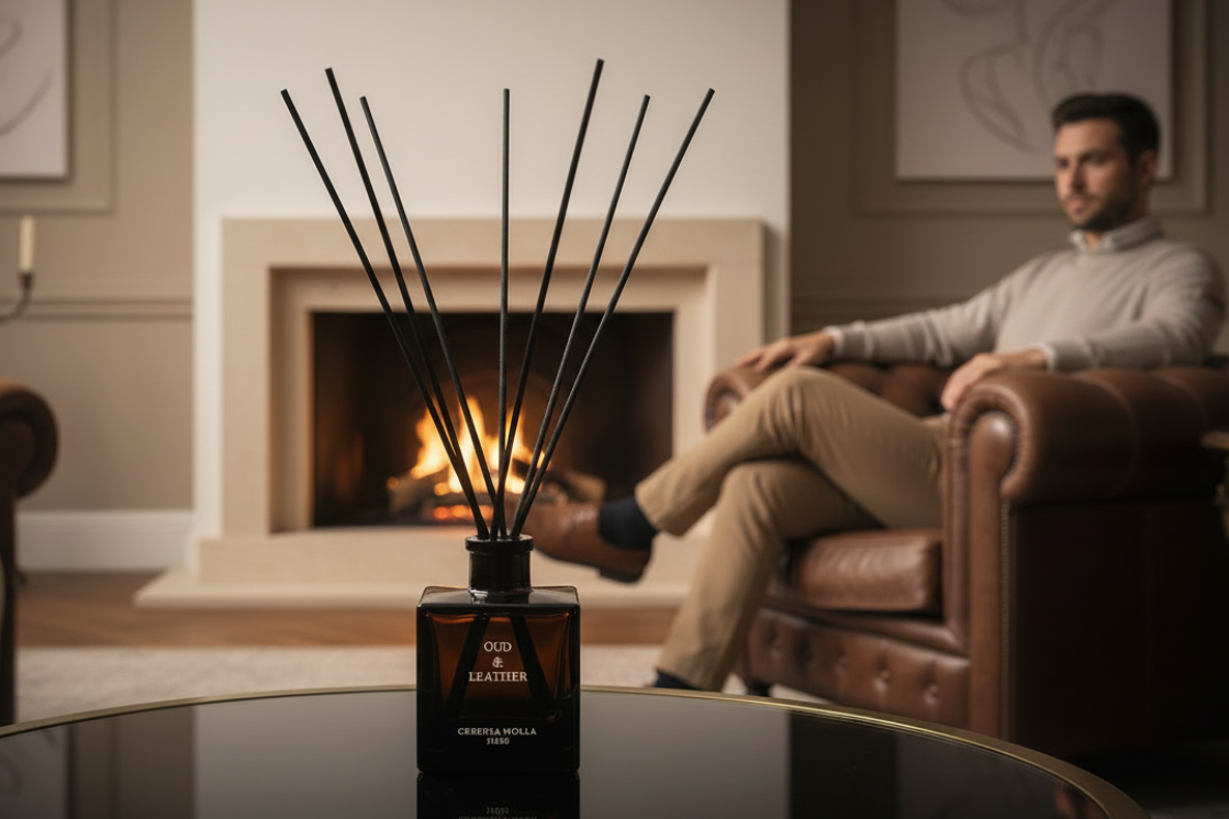 oud and leather cereria molla