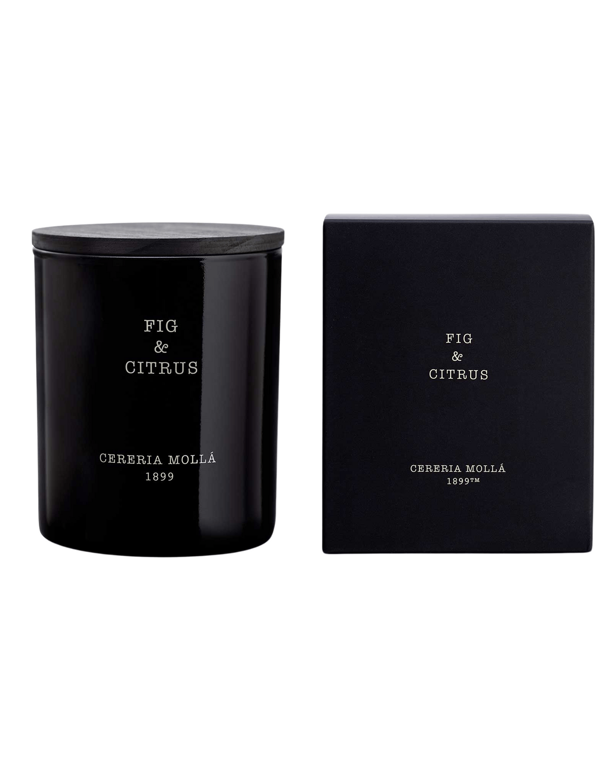 Cereria Molla Fig and Citrus Duftkerze mit Verpackung