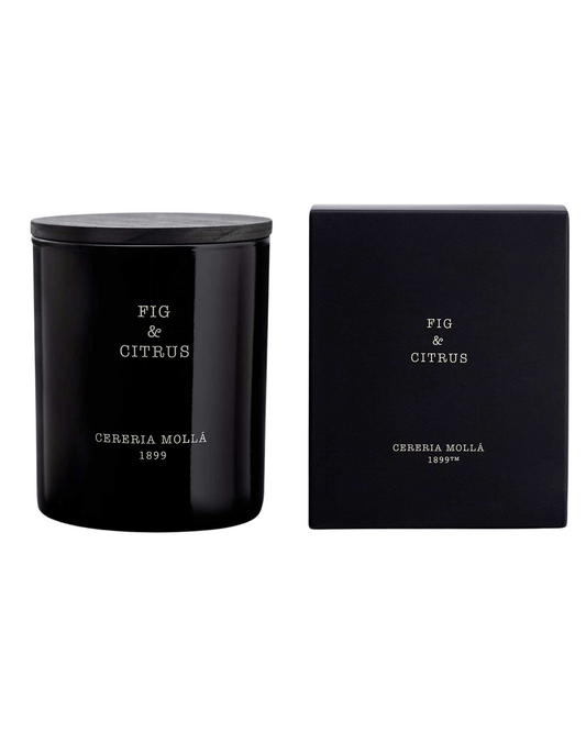 Cereria Molla Fig and Citrus Duftkerze mit Verpackung