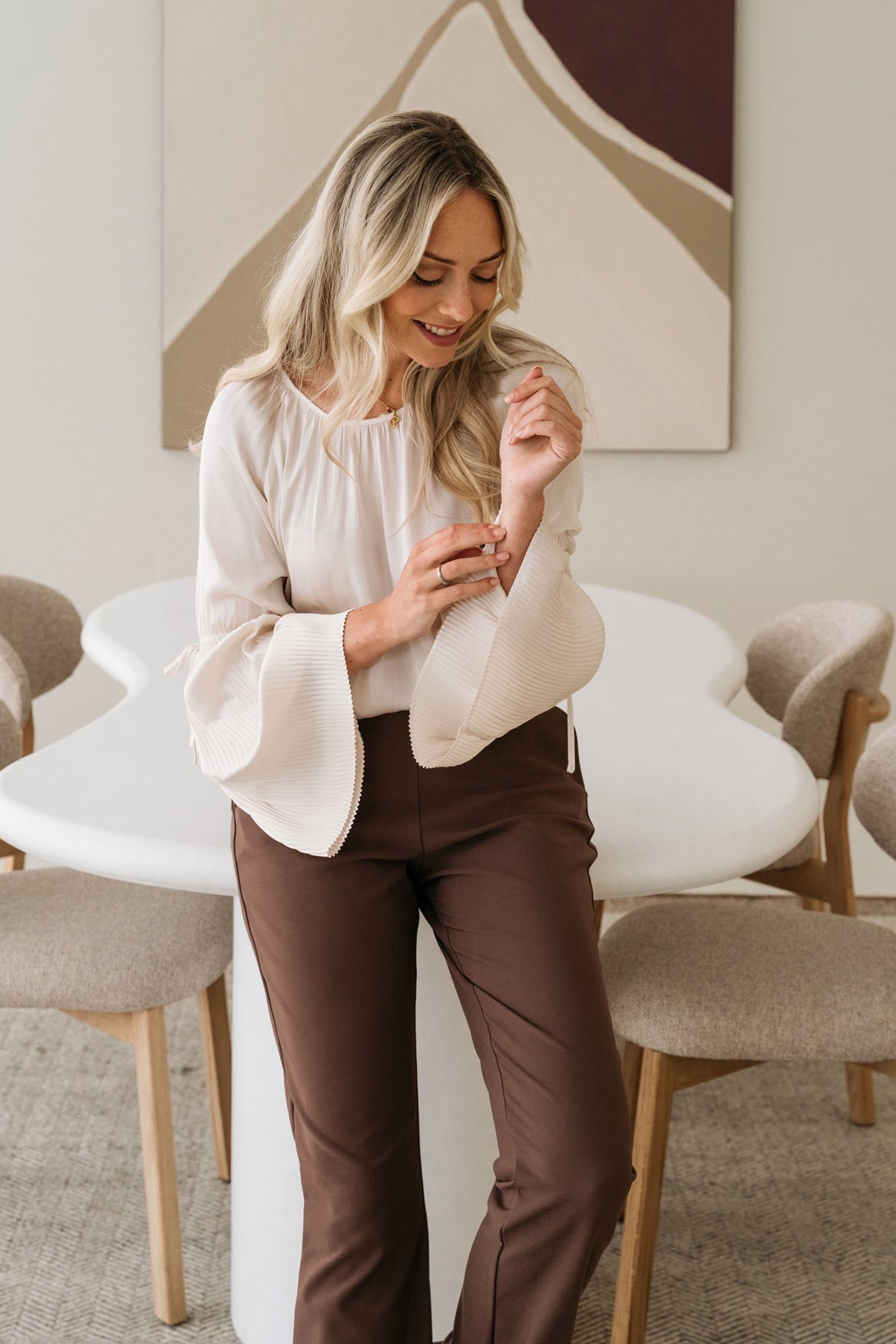 CORALIE Bluse - creme