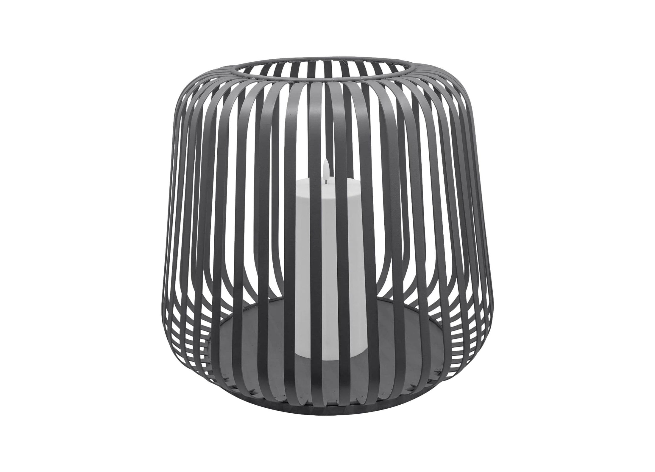 COTTAGE Solar Laterne Anthrazit – 40 × 40 × 35 cm