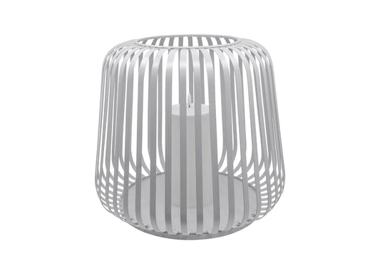COTTAGE Solar Laterne Weiß – 40 × 40 × 35 cm