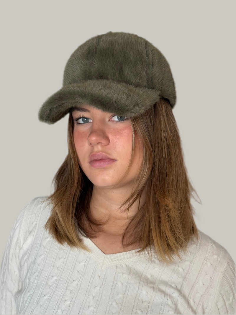 Fell-Cap dunkel grün