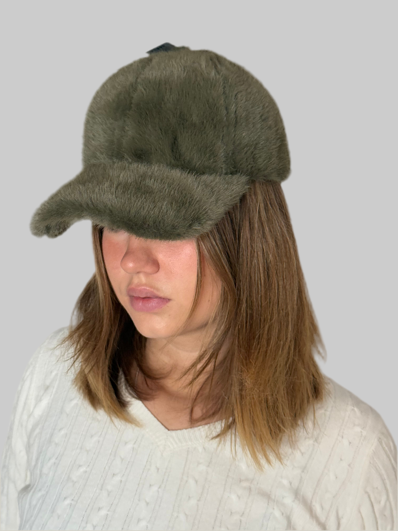 Fell-Cap dunkel grün