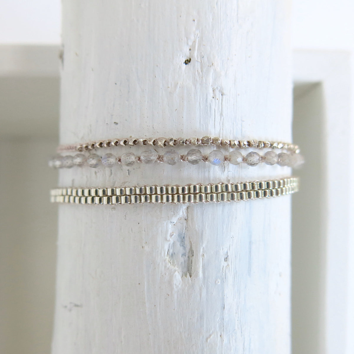 JESS Bracelet pierres semi-précieuses - labradorite