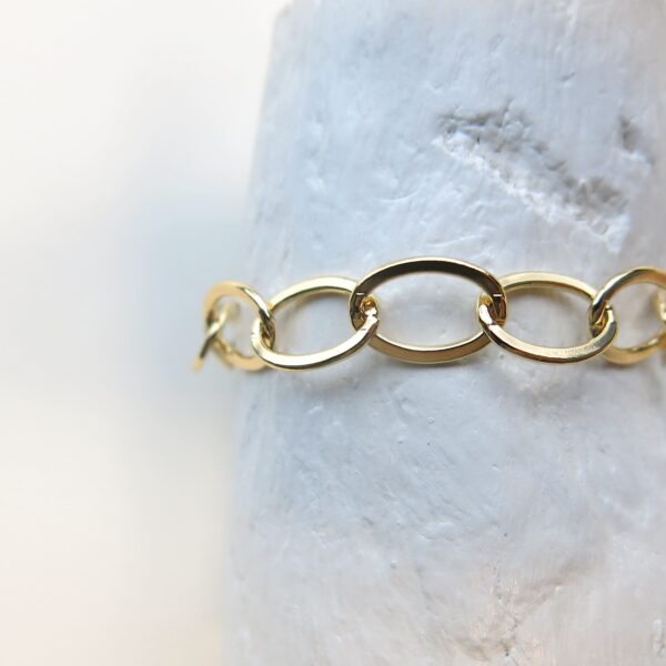 NAXOS - Bracciale con catena sottile ovale