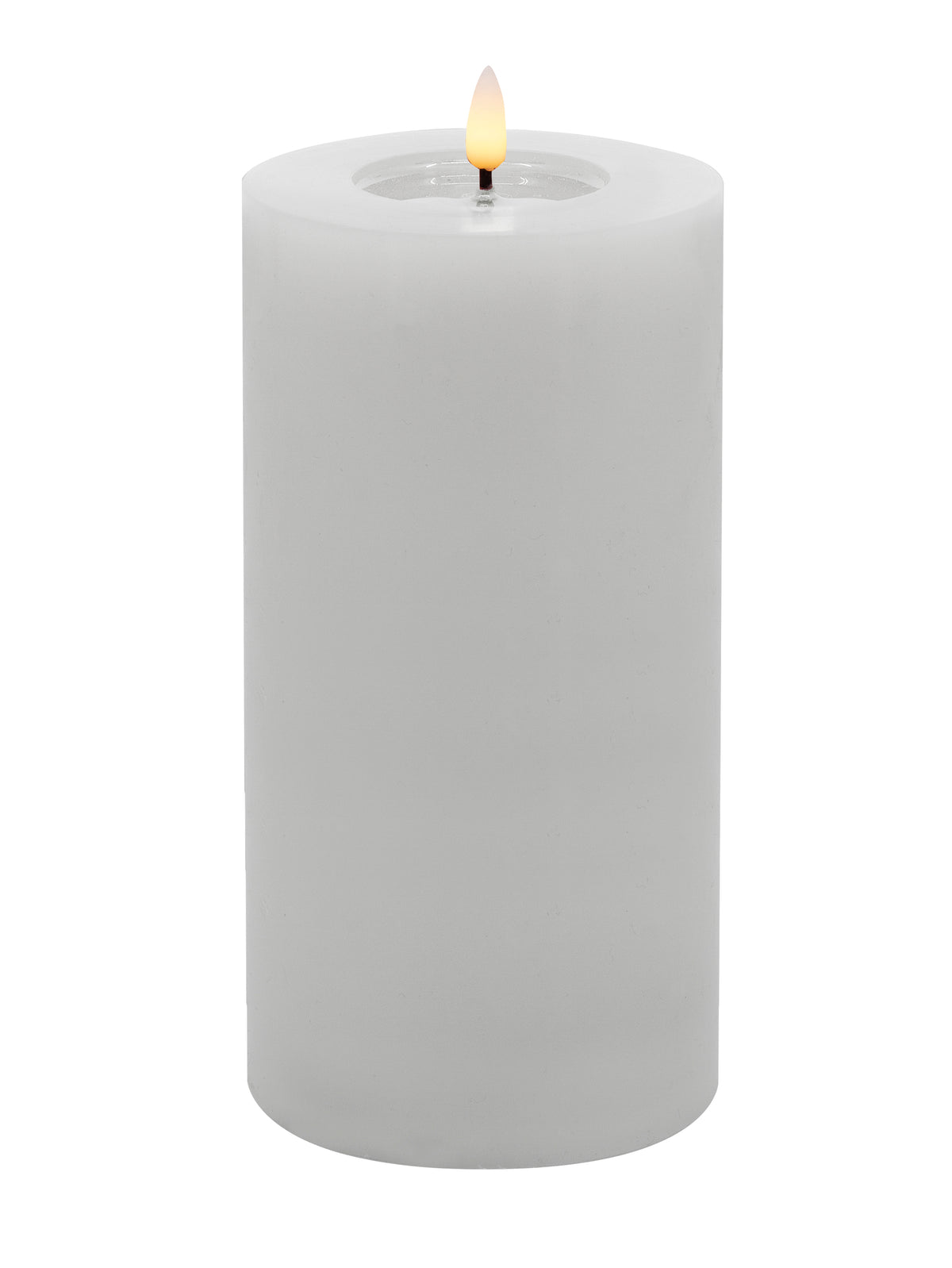 Candela LED Stumpenkerze 10x20 cm - Echtwachs weiß