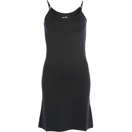 CAPE Spaghettiträger-Kleid enganliegend - schwarz