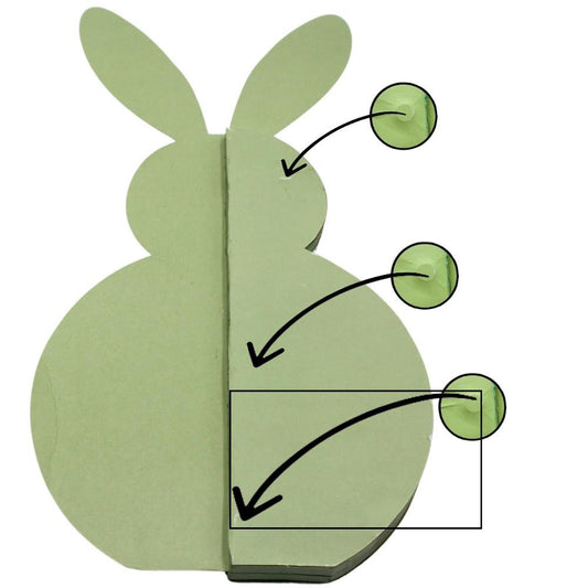 Papier-Hase Honeycombs - Grün | 30 cm Osterdeko