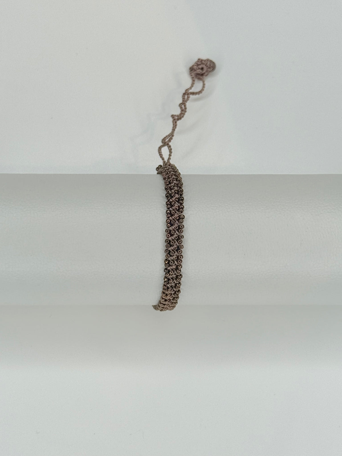 LILY PURE - Bracelet fin crocheté - bronze