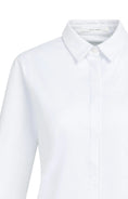 Bild in Galerie laden, YAYA Taillierte Basic Bluse mit Blindknopfverschluss – Weiß
