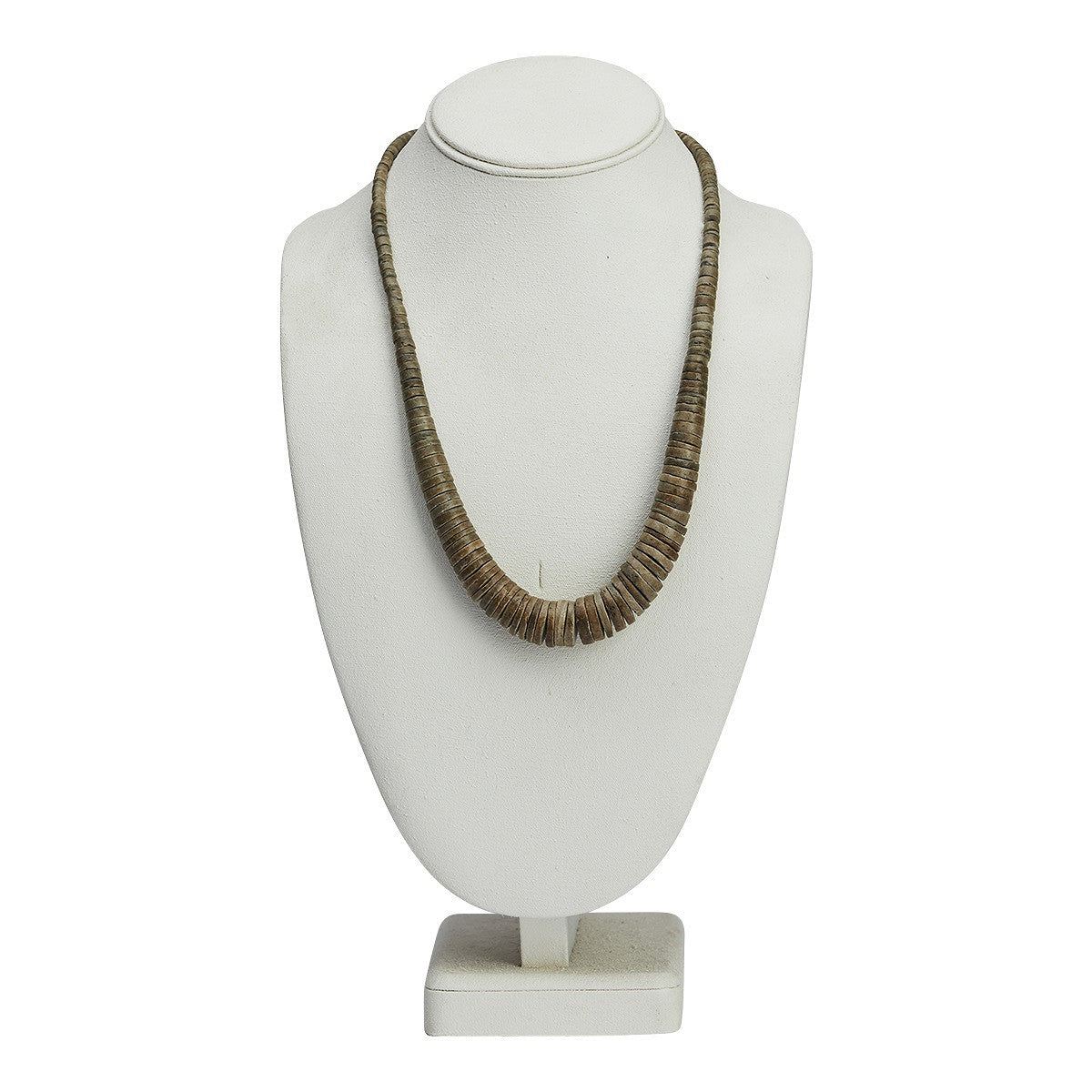 Collier The Moshi BIA – Collier en perles de noix de coco taupe