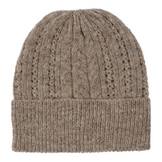 CARINA - Beanie - Mischgewebe - hellbraun