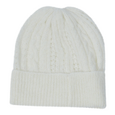 CARINA - Beanie - Mischgewebe - weiss
