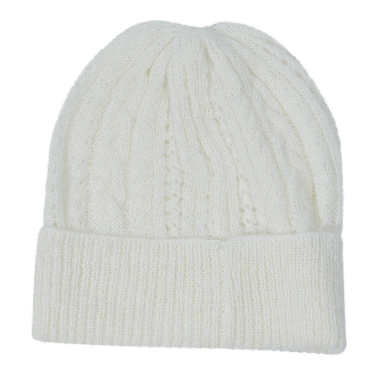 CARINA - Beanie - Mischgewebe - weiss