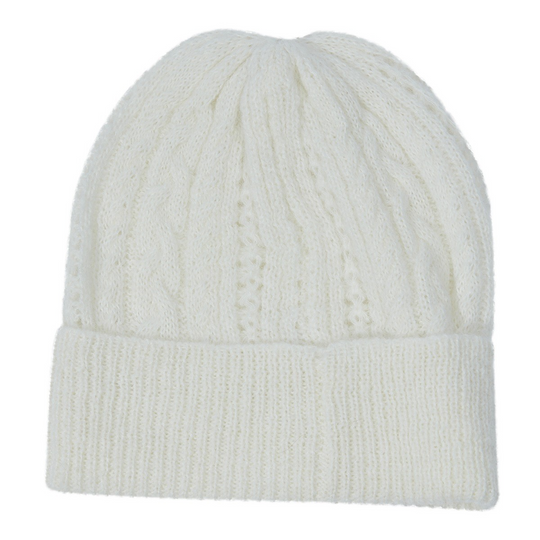 CARINA - Beanie - Mischgewebe - weiss