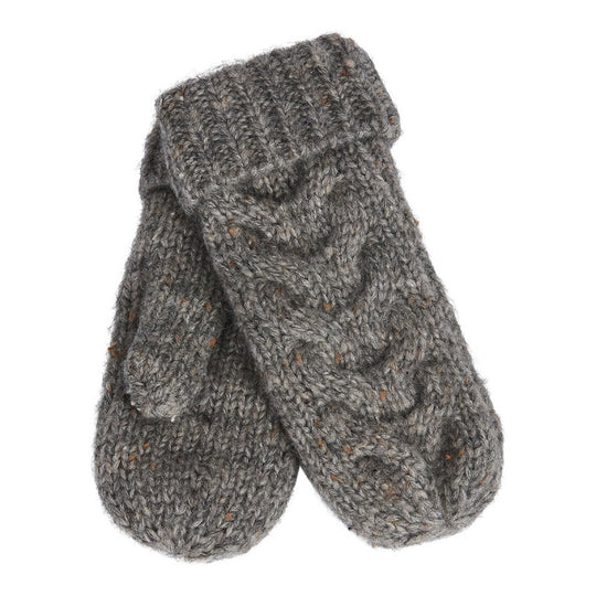 CATTIS Fäustlinge - Mischgewebe graubraun