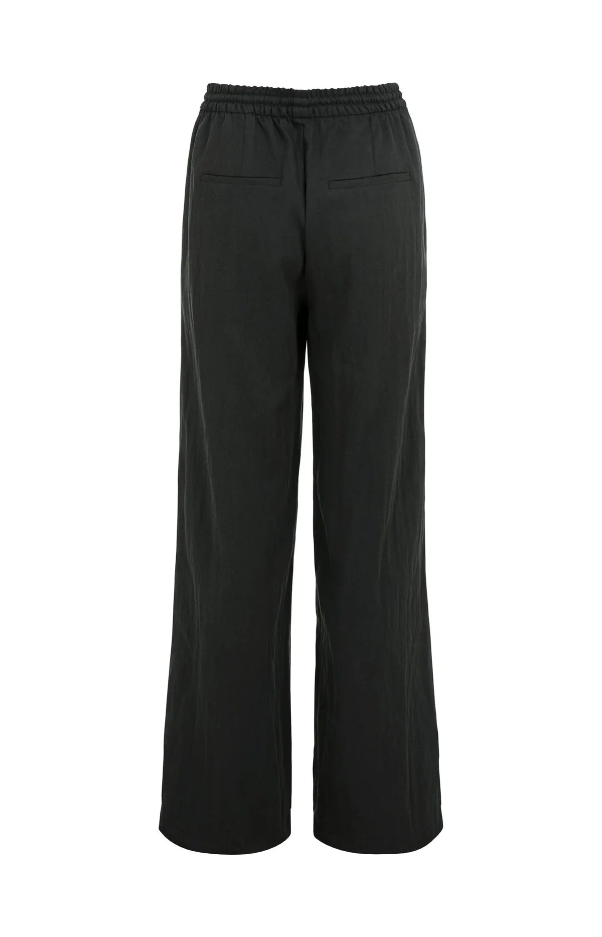 YAYA Wide Leg Hose mit Kontrastnähten – Schwarz