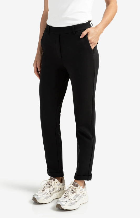 YAYA Basic Hose (Scuba) mit geradem Bein – Schwarz