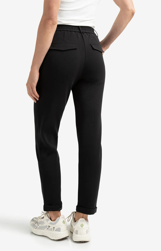 YAYA Basic Hose (Scuba) mit geradem Bein – Schwarz