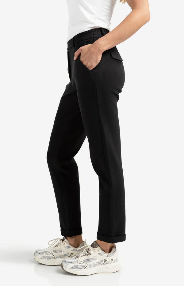 YAYA Basic Hose (Scuba) mit geradem Bein – Schwarz