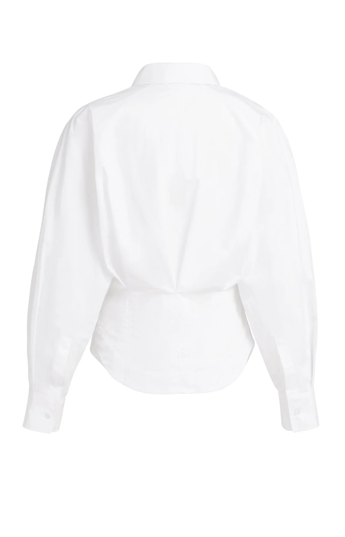 YAYA Taillierte Bluse mit Raffungen – Weiß