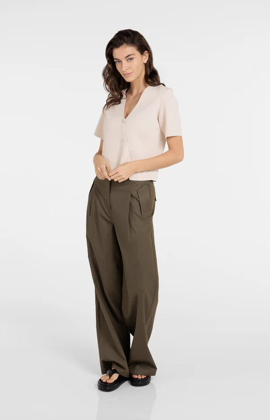 YAYA Cargohose mit Bundfalten und weitem Bein L32