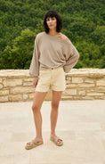 Bild in Galerie laden, YAYA Pullover Strickfrottee mit U-Boot-Ausschnitt
