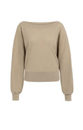 Bild in Galerie laden, YAYA Pullover Strickfrottee mit U-Boot-Ausschnitt
