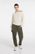 Bild in Galerie laden, YAYA Pullover Strickfrottee mit U-Boot-Ausschnitt
