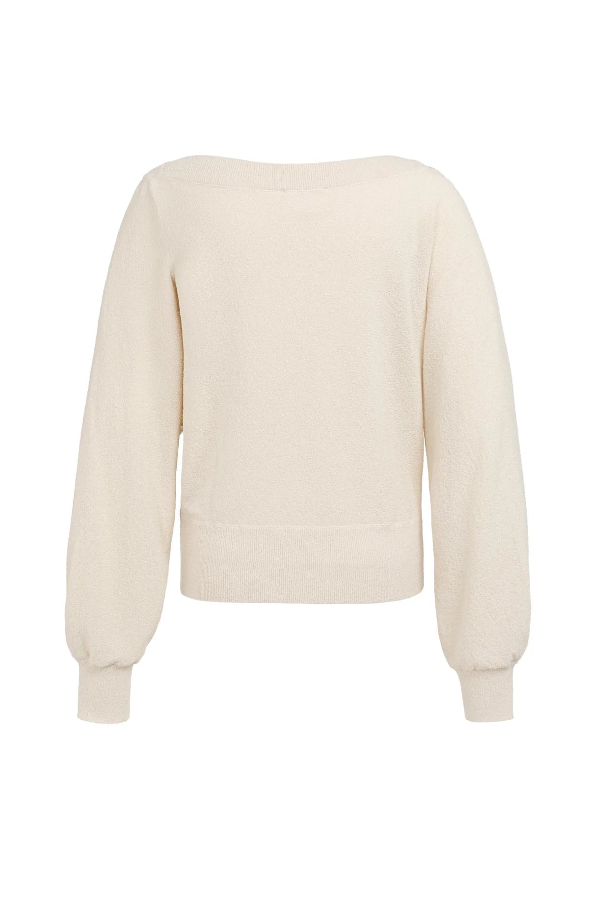 YAYA Pullover Strickfrottee mit U-Boot-Ausschnitt