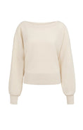 Bild in Galerie laden, YAYA Pullover Strickfrottee mit U-Boot-Ausschnitt
