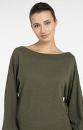 Bild in Galerie laden, YAYA Pullover Strickfrottee mit U-Boot-Ausschnitt
