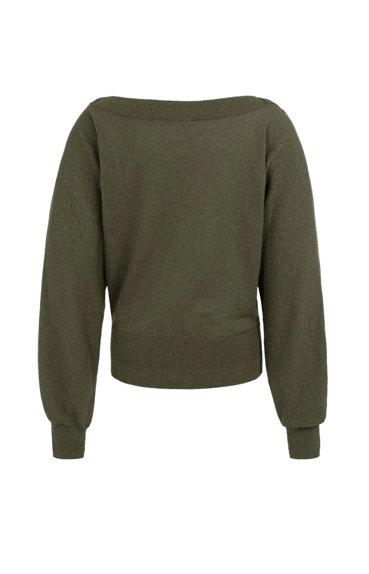 YAYA Pullover Strickfrottee mit U-Boot-Ausschnitt