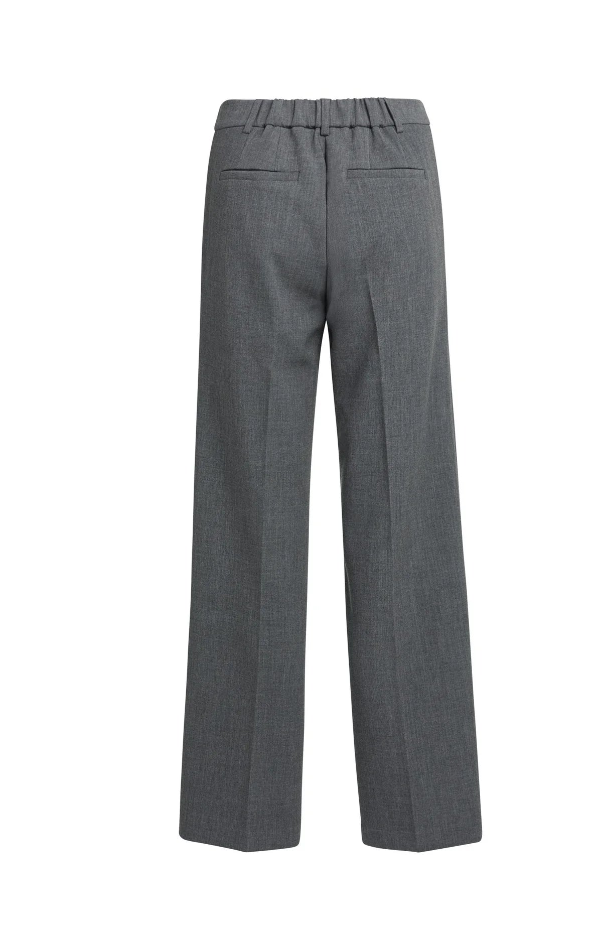 YAYA Stoffhose mit geradem Bein – Grau Melange