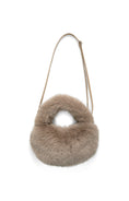 Charger l'image dans la galerie, Kleine Handtasche aus Fellimitat – Taupe
