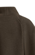 Carica immagine nella galleria, Jersey-Pullover mit weiten Halbärmeln – Dunkelbraun
