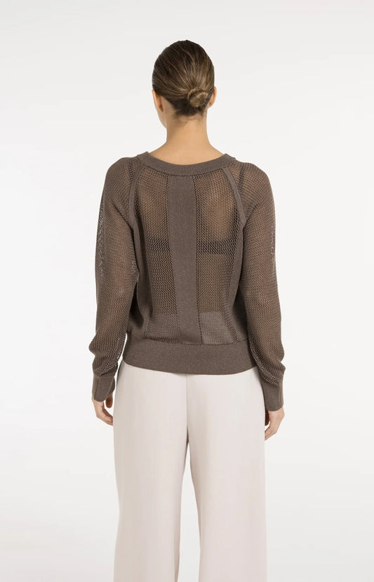 Pull en maille effet résille