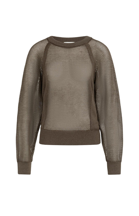 Pull en maille effet résille