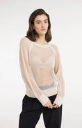 Bild in Galerie laden, Strickpullover in Netzoptik
