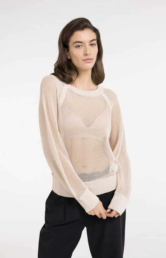 Pull en maille effet résille