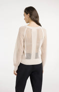 Bild in Galerie laden, Strickpullover in Netzoptik
