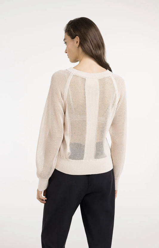 Pull en maille effet résille