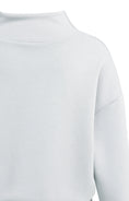 Bild in Galerie laden, Pullover mit drapiertem Kragen – Grau
