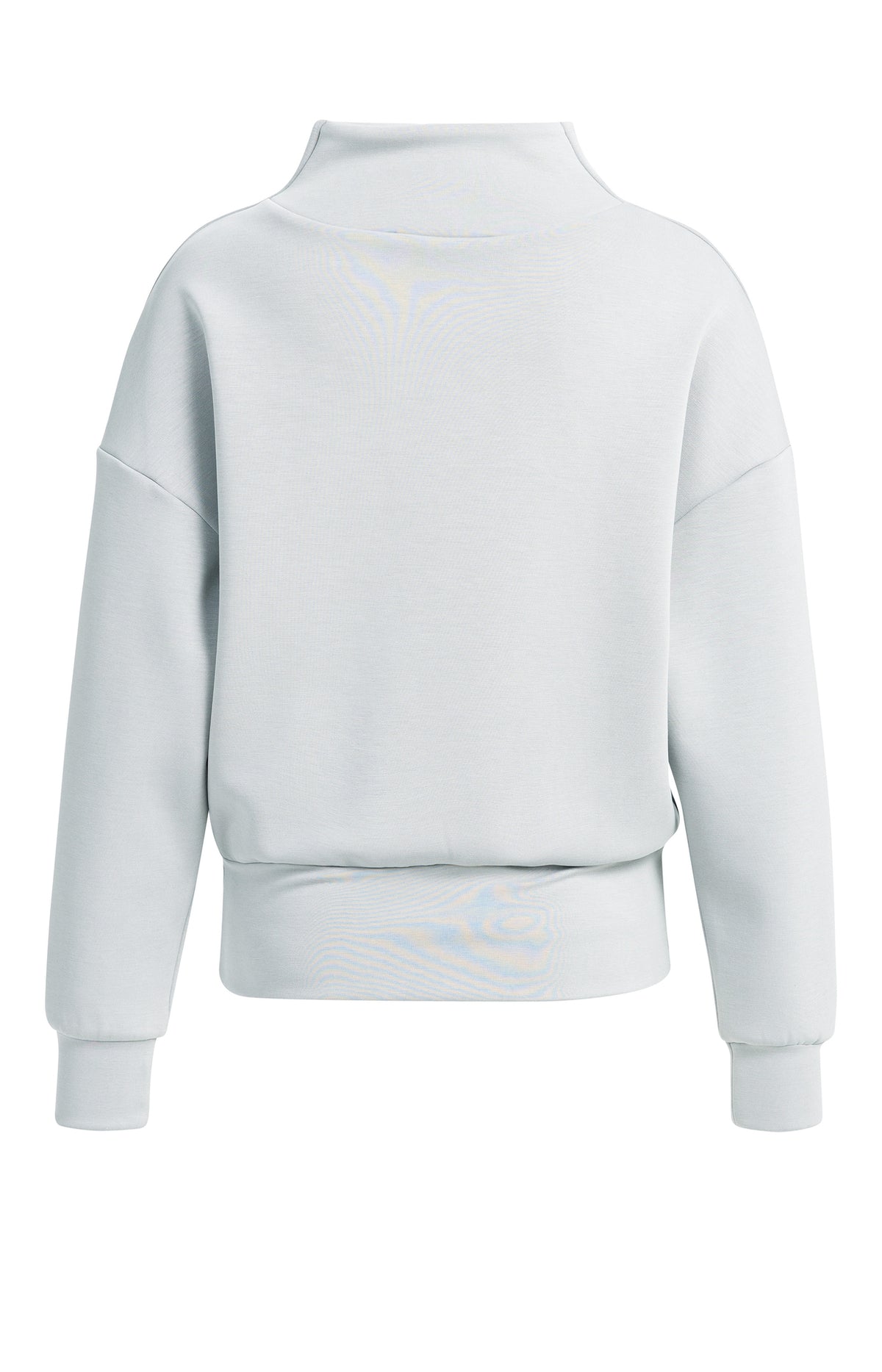 Pullover mit drapiertem Kragen – Grau