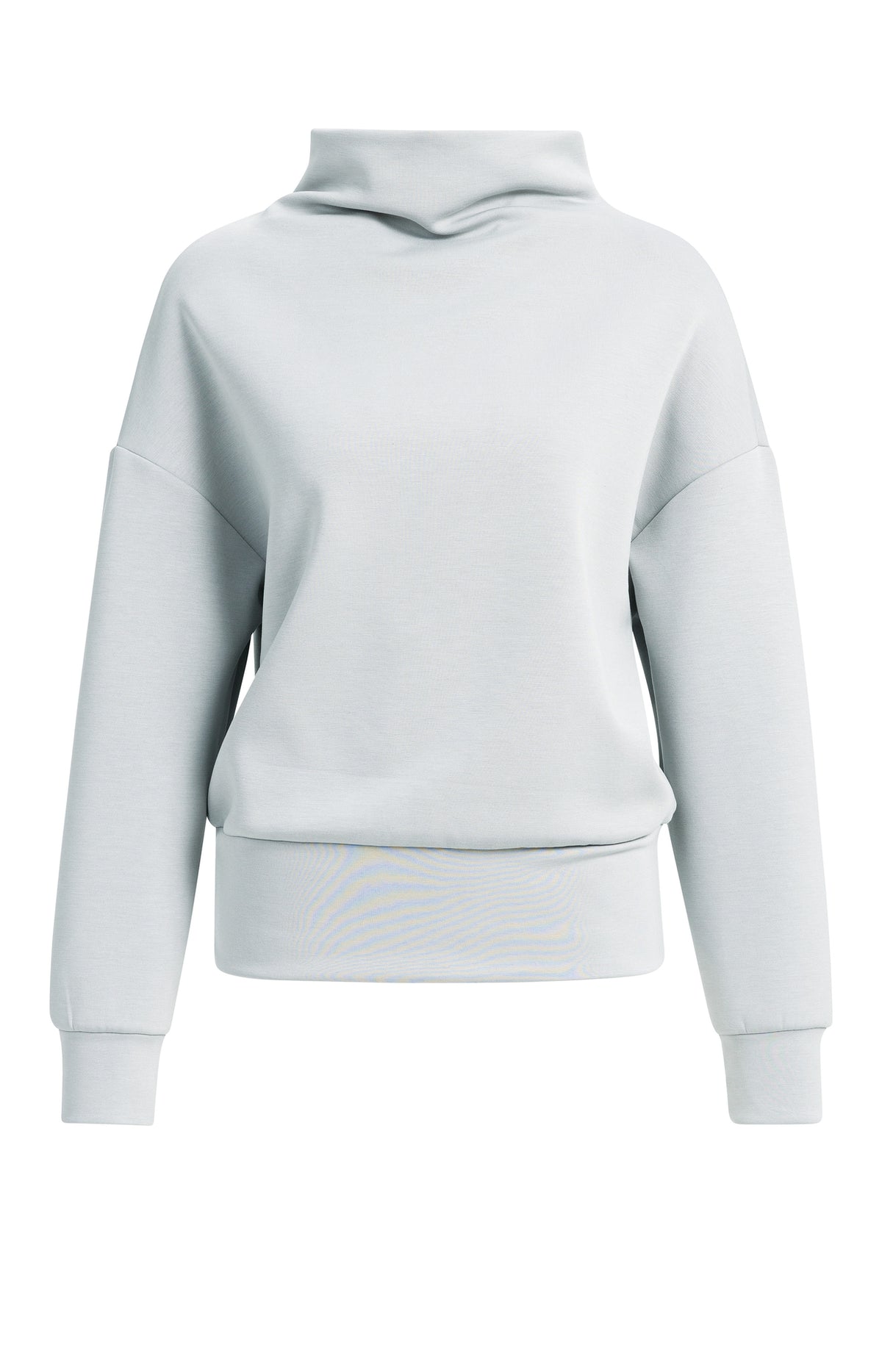 Pullover mit drapiertem Kragen – Grau
